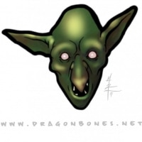 Colored Goblin Head