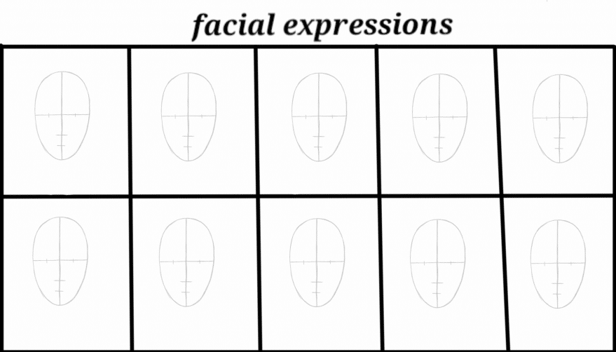 facial expressions template