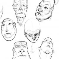 Geometric Shapes Based Portrait Sketches
