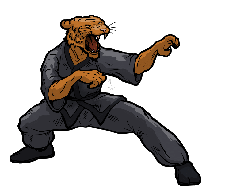 Were Tiger doing kung fu.